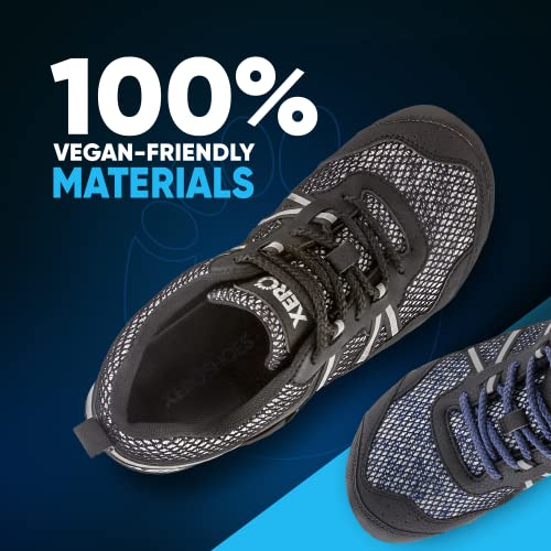 Xero Shoes TerraFlex Trail Running Hiking Shoe - Minimalist Zero-Drop Lightweight Barefoot-Inspired - Men, Black, 14 D(M) US