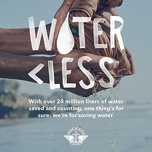 Dockers Men's Classic Fit Short Sleeve Signature Comfort Flex Shirt (Standard and Big & Tall), Paper White-Solid, Large