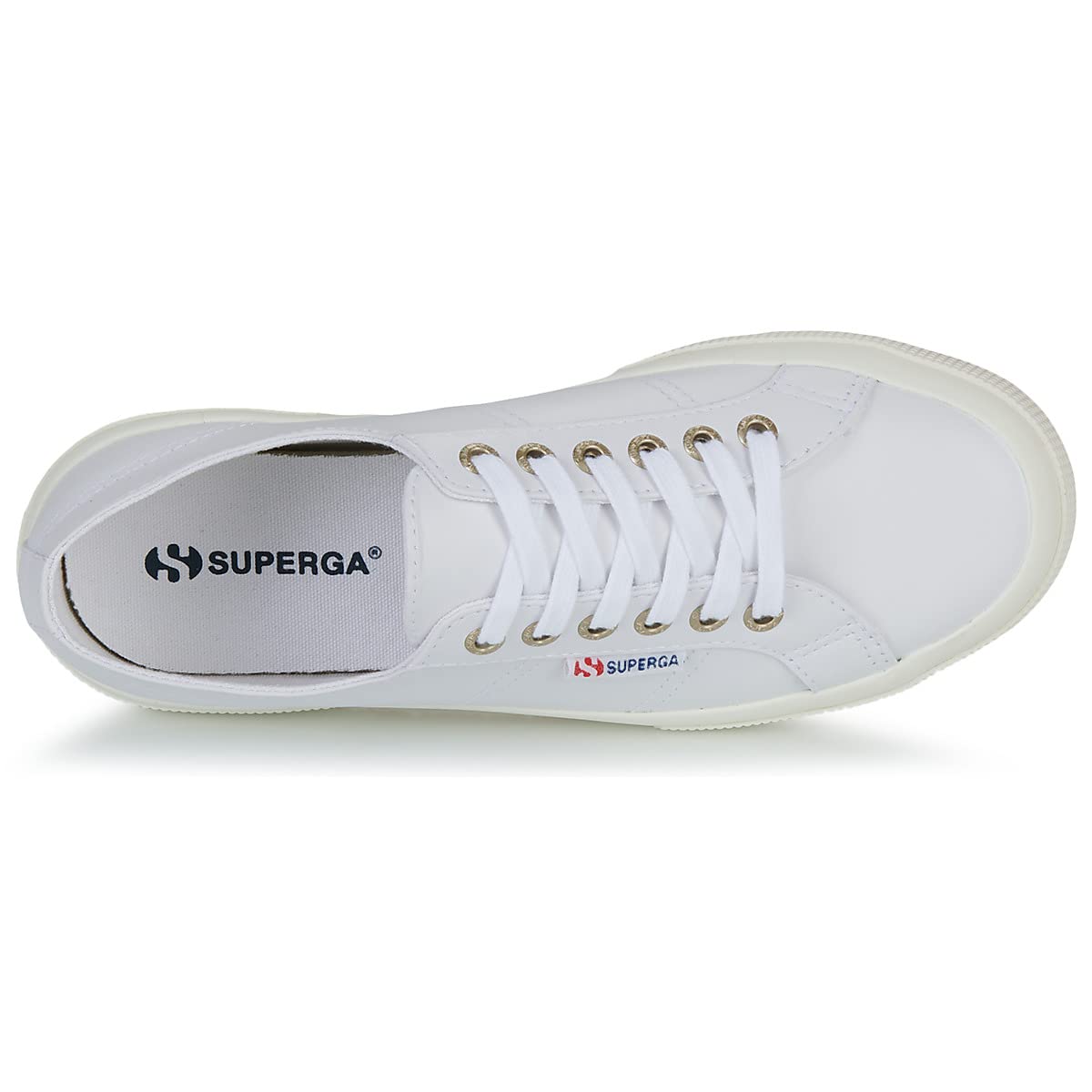 Superga 2750 Nappa Optical White/Full Avorio EU 42 (US Men's 9, Women's 10.5) Medium