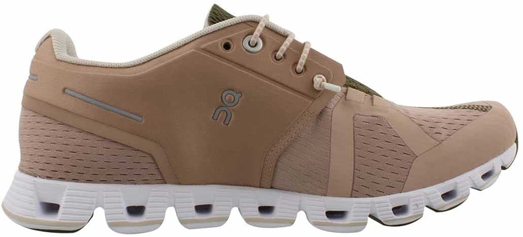 On Women's Cloud Sneakers, Rosebrown/Camo, Pink, 5.5 Medium US