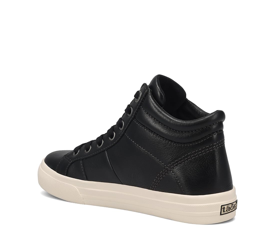 Taos Footwear Women's Winner High Top Black Sneaker 8 (M) US
