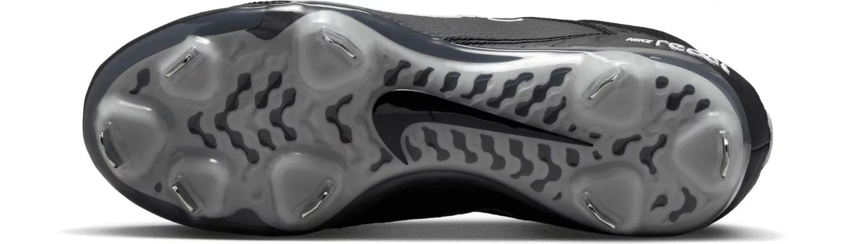 Nike Women's Hyperdiamond 4 Elite Softball Cleats (Black/Dark Grey/Barely Volt/White, 11 US)
