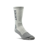 ARIAT Unisex Heavyweight Performance Merino Blend Mid Calf Socks, Grey, X-Large