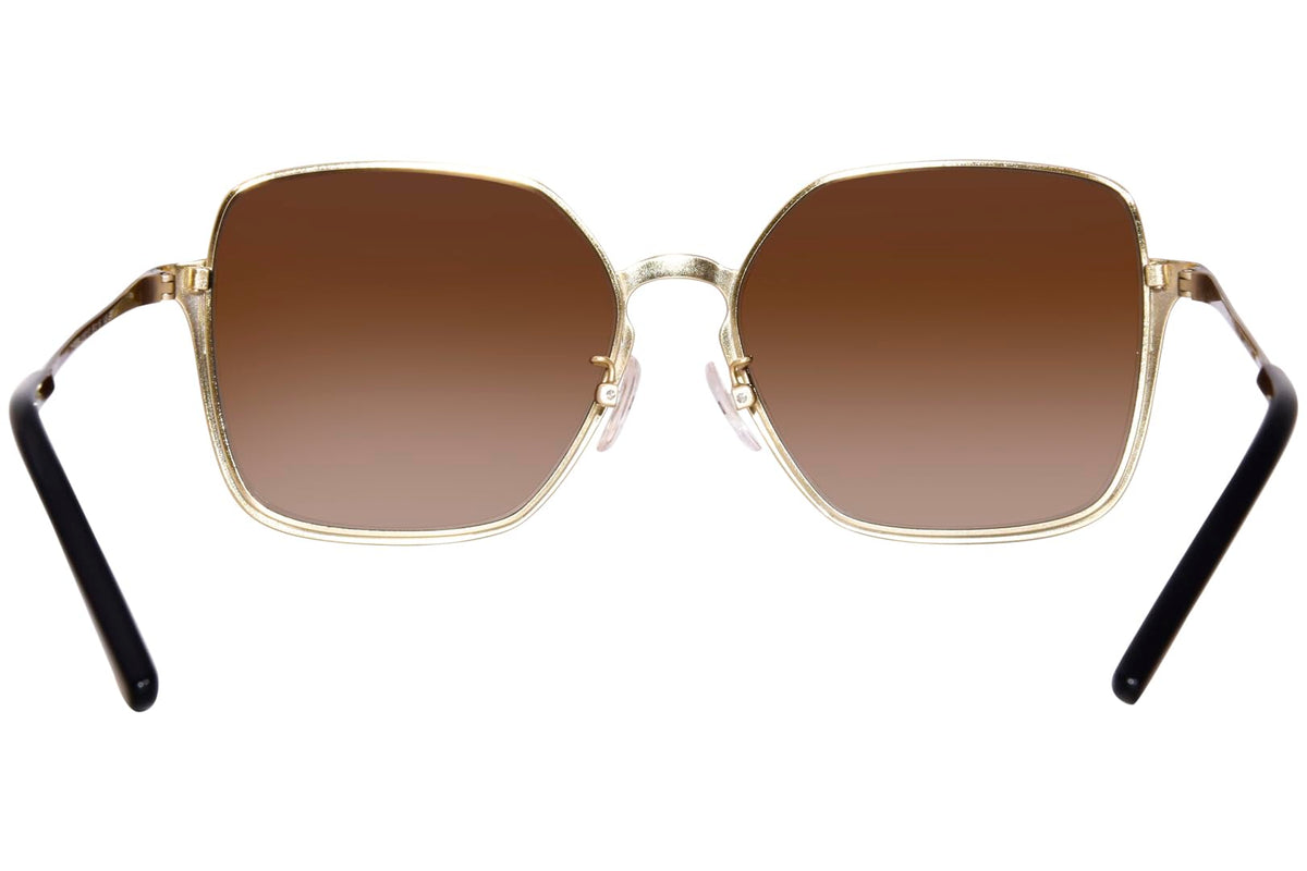 Tory Burch TY 6076-328213 Shiny Silver/Black Strip w/Smoke Gradient 56mm