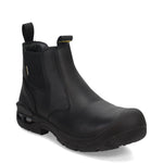 KEEN Utility Men’s Juneau Romeo Mid Height Composite Toe Waterproof Pull On Work Boot, Black/Black, 7 D (Medium) US