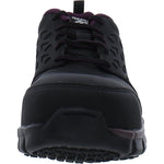 Reebok Work Women's RB492 Sublite Cushion Safety Composite Toe Athletic Work Shoe Black and Plum
