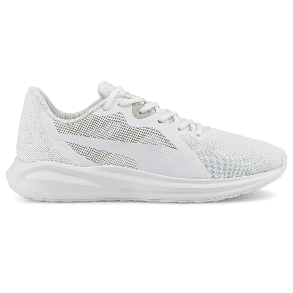 PUMA Mens Twitch Runner Shoes, Size: 9.5 M US, Color: Puma White/Gray Violet