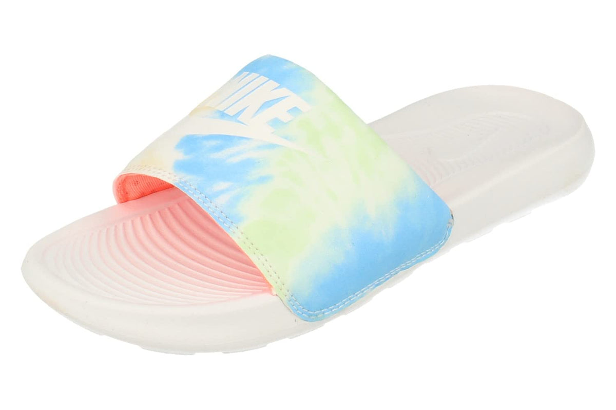 Nike Womens Victori One Slide Print CN9676 Slides (UK 5.5 US 8 EU 39, White Bright Mango 101)