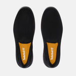 Timberland Maple Grove Leather Slip-On Shoes for Men - Textile Upper with Round Toe Design, Slip-On Style, Classy, and Chic Black Nubuck 11.5 D - Medium