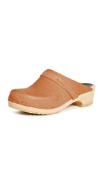 swedish hasbeens Women's Swedish Husband Clog,Nature,5 M US