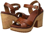 Timberland CA13BX Women's Roslyn Ankle Strap Sandal, Medium Brown Eastlook, 7.5 M US