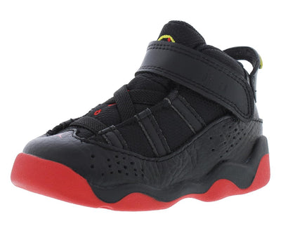 Toddler's Jordan 6 Rings Black/University Red-White (323420 063) - 6