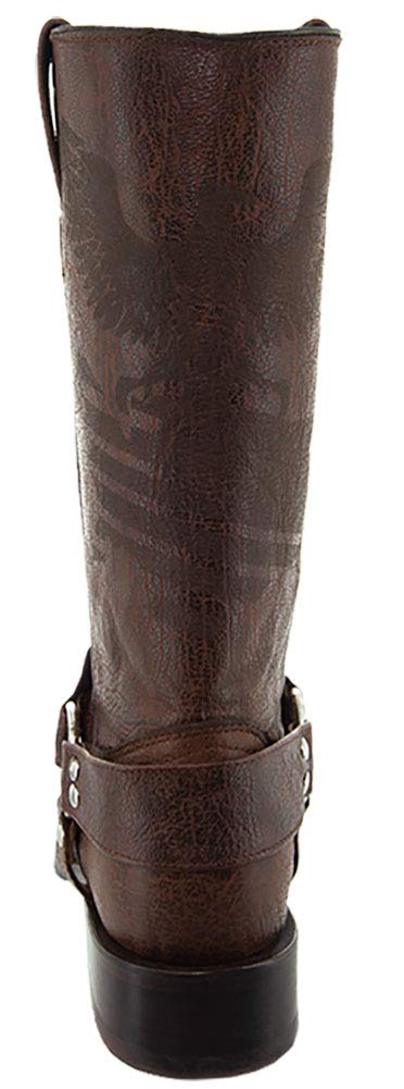 Soto Boots Men's Leather Harness Boots H50021 (13, Tan)