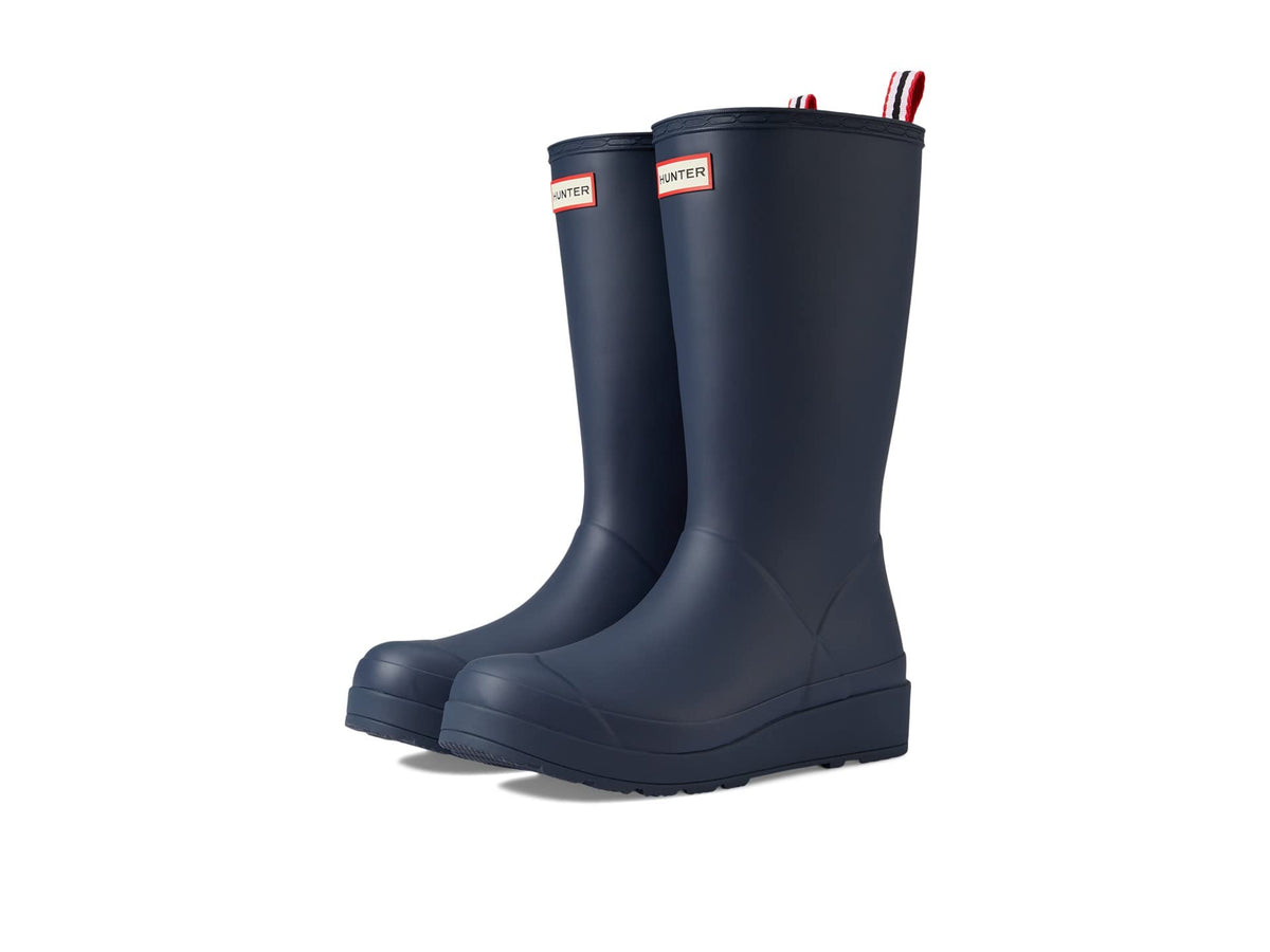 Hunter Original Play Tall - Boots for Women - Non-Removable Footbed - Rounded Toe - Natural Rubber Outsole Valtameri Blue 6 M