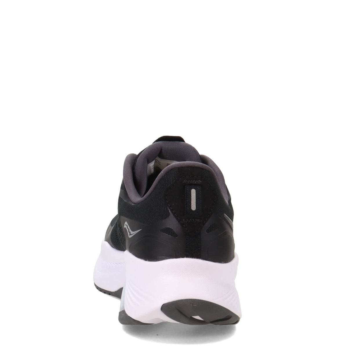 Saucony Women's Guide 15 Running Shoe, Black/White, 7.5 Wide