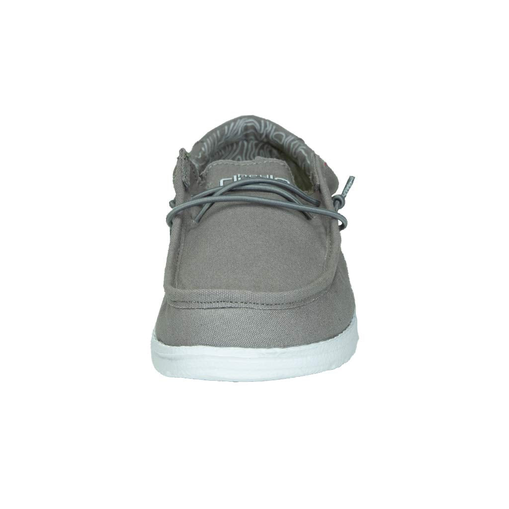 Hey Dude Boy's Wally Youth Grey Size 12 | Boy’s Shoes | Boy's Lace Up Loafers | Comfortable & Light-Weight