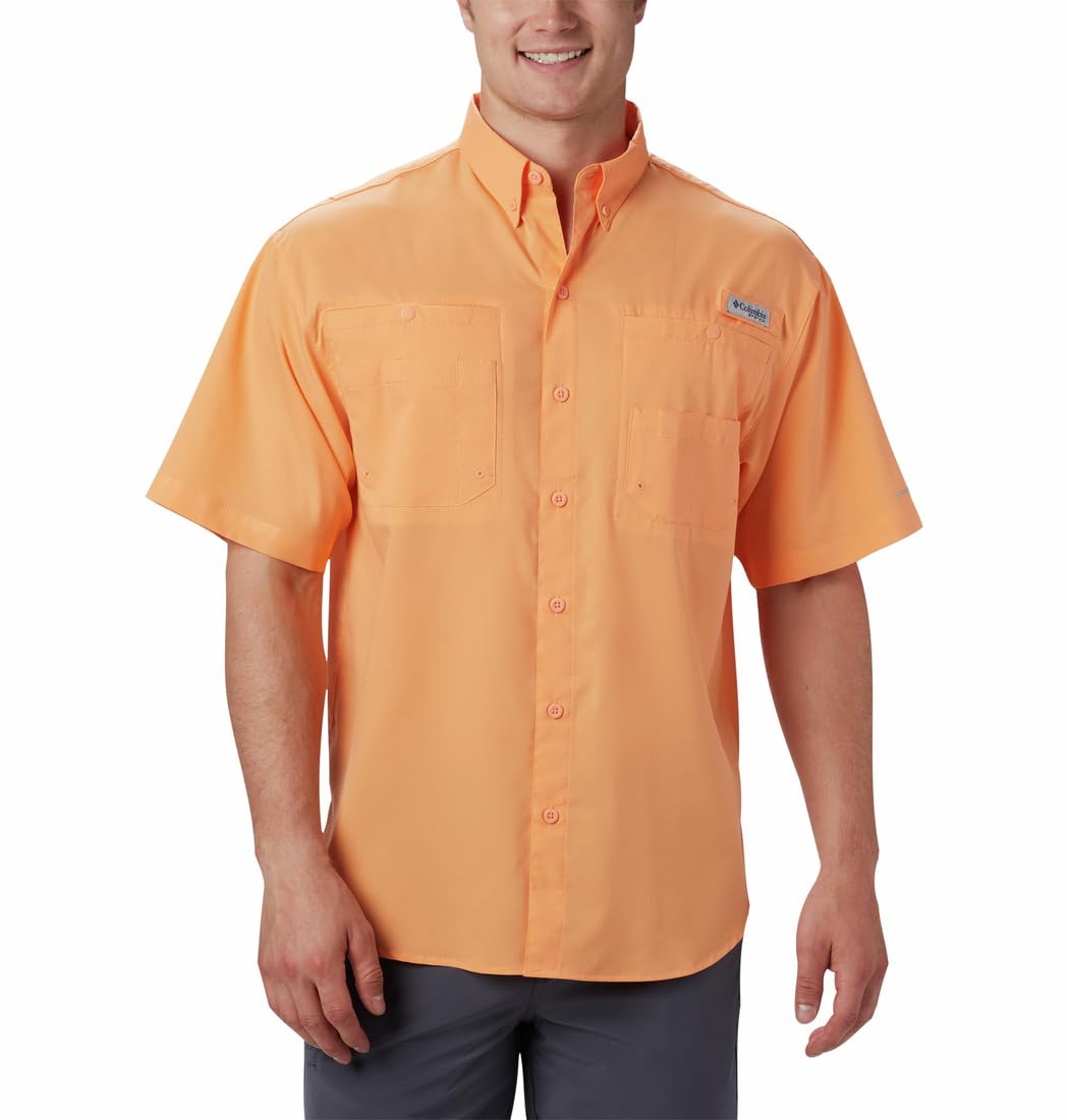 Columbia Men's Standard Tamiami II SS Shirt, Bright Nectar, X-Small