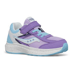 Saucony Cohesion KDZ A/C Sneakers (Little Big Kid), Purple/Blue, 3.5 US Unisex