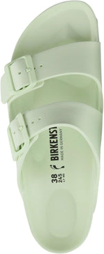 Birkenstock Unisex Arizona Essentials Slide-On Sandal, Faded Lime, 5-5.5 Narrow Women/3-3.5 Narrow Men, 36EU