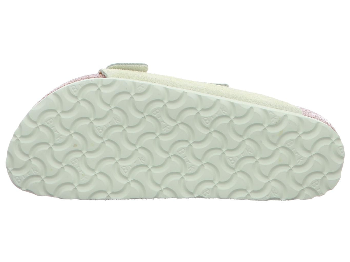 Birkenstock Unisex's Glides Slides, Green, 6 AU