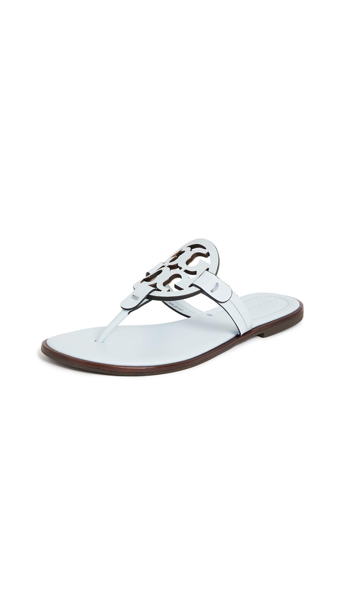 Tory Burch Women's Miller Welt Sandals, Spring Blue, 5 Medium US