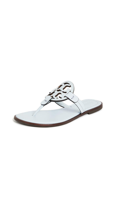 Tory Burch Women's Miller Welt Sandals, Spring Blue, 5 Medium US