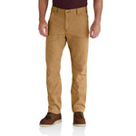 Carhartt Men's Rugged Flex Relaxed Fit Canvas Double-Front Utility Work Pant 34W x 32L Hickory