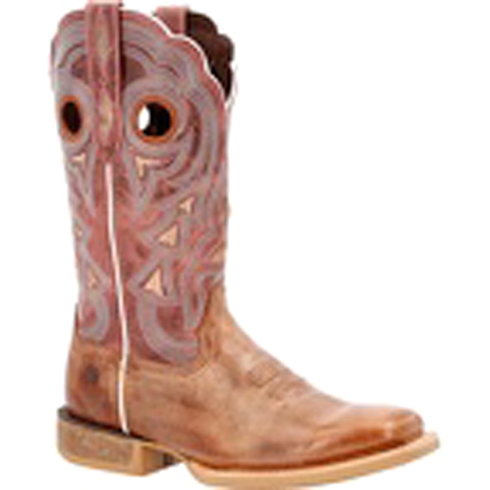 Durango® Lady Rebel Pro™ Women's Burnished Rose Western Boot, Dusty Brown Sky Blue, Size 8(M)