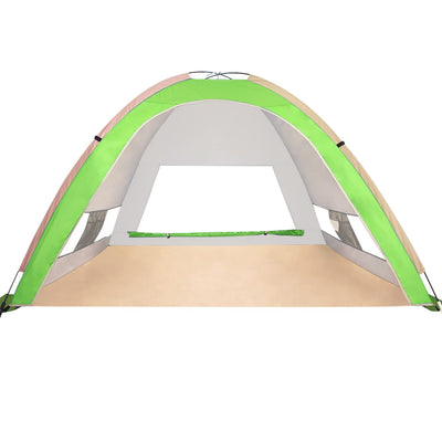 KEUMER Venustas Pop Up Beach Tent, Portable Beach Tent Automatic Sun Shelter, Lightweight Easy Setup Tents 4 Person UPF50+ Anti-UV Protection Sunshade for Family Adults