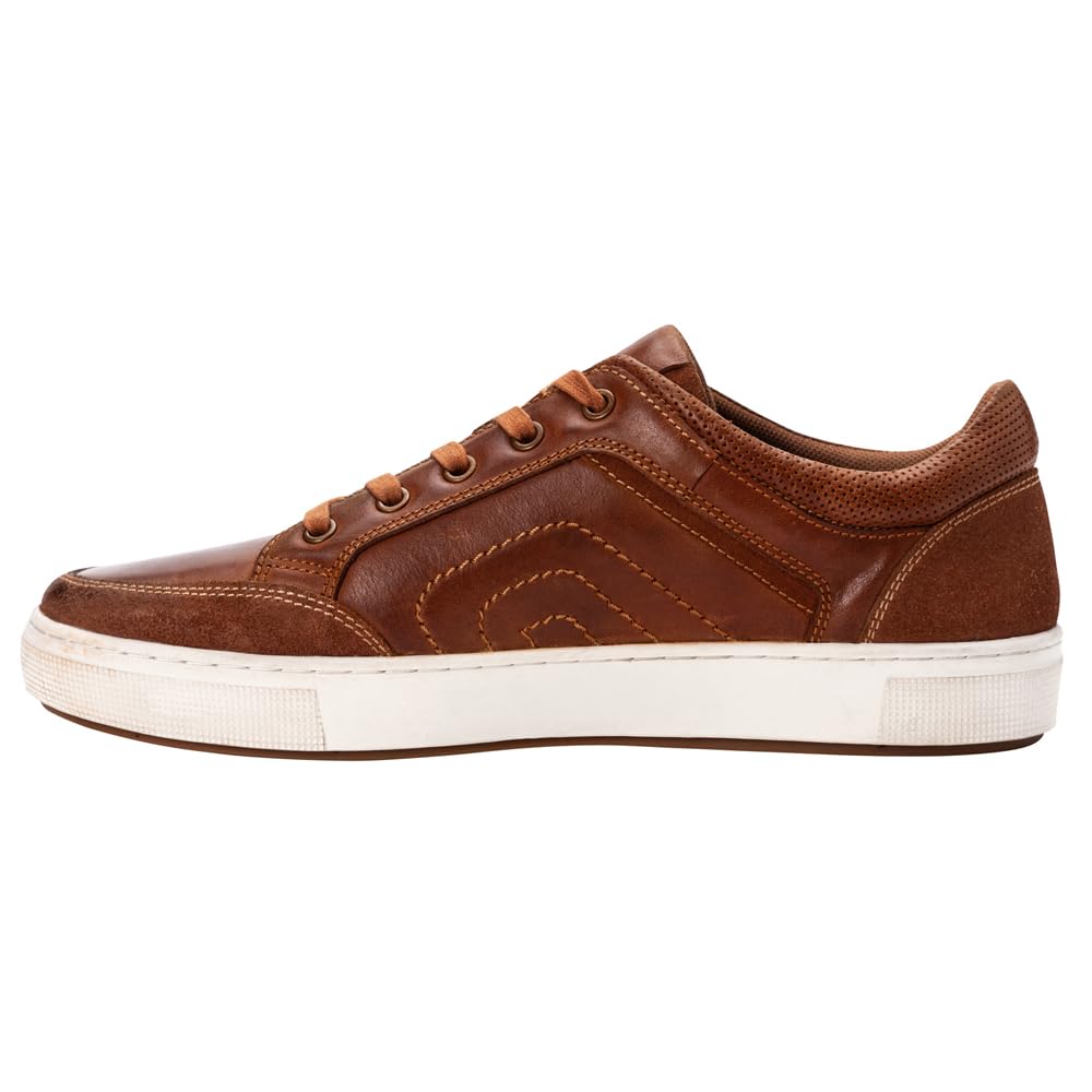 Propét Mens Kellen Skate Shoe, Tan, 11 XX-Wide US