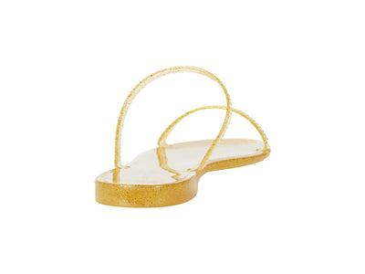 Stuart Weitzman Sawyer Slide Gold 6 M