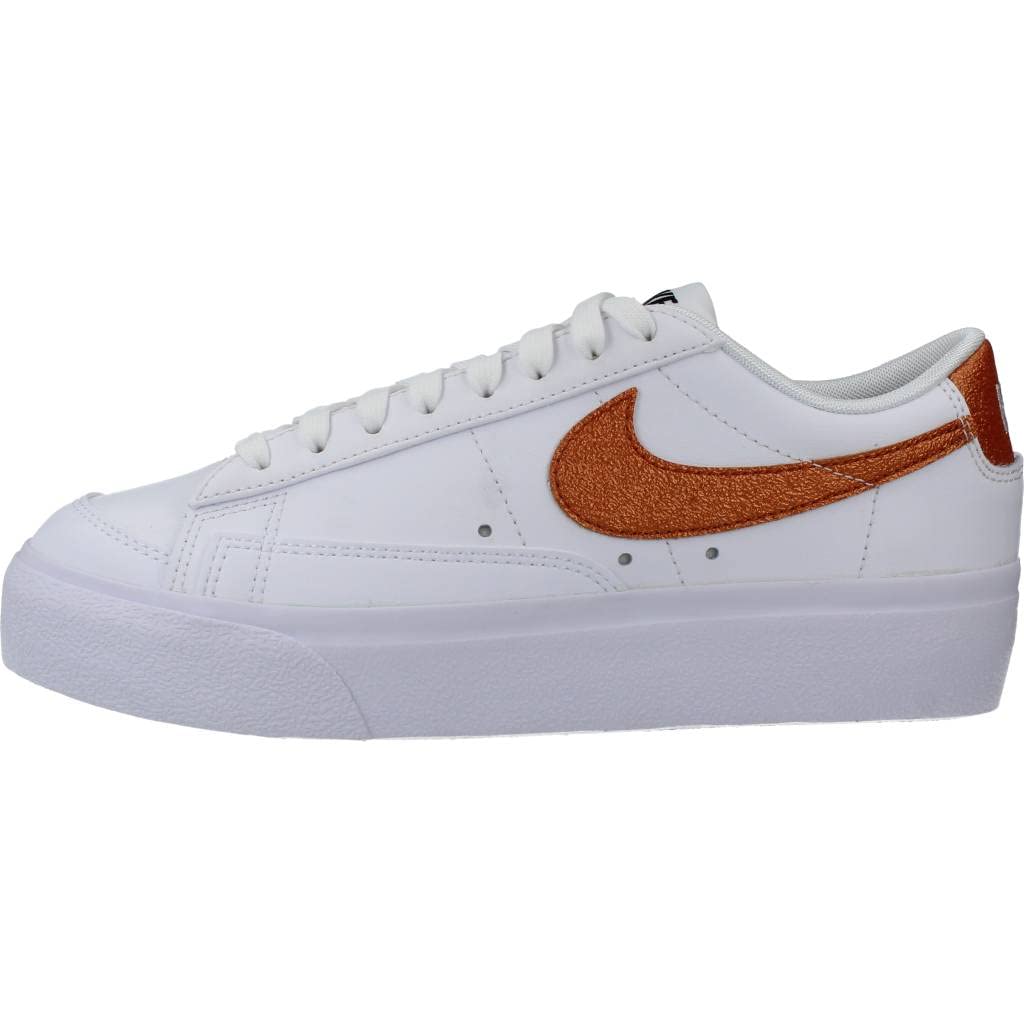 Nike Blazer 77 Platform Womens White Metallic Copper Size 7.5