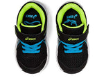 ASICS Baby Boy's Contend 7 TS (Toddler) Black/Digital Aqua 9 Toddler M