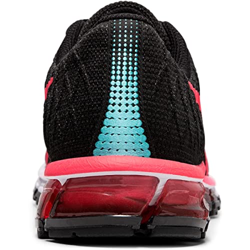 ASICS Women's GEL-Quantum 180 4 Shoes, 7, BLACK/LASER PINK