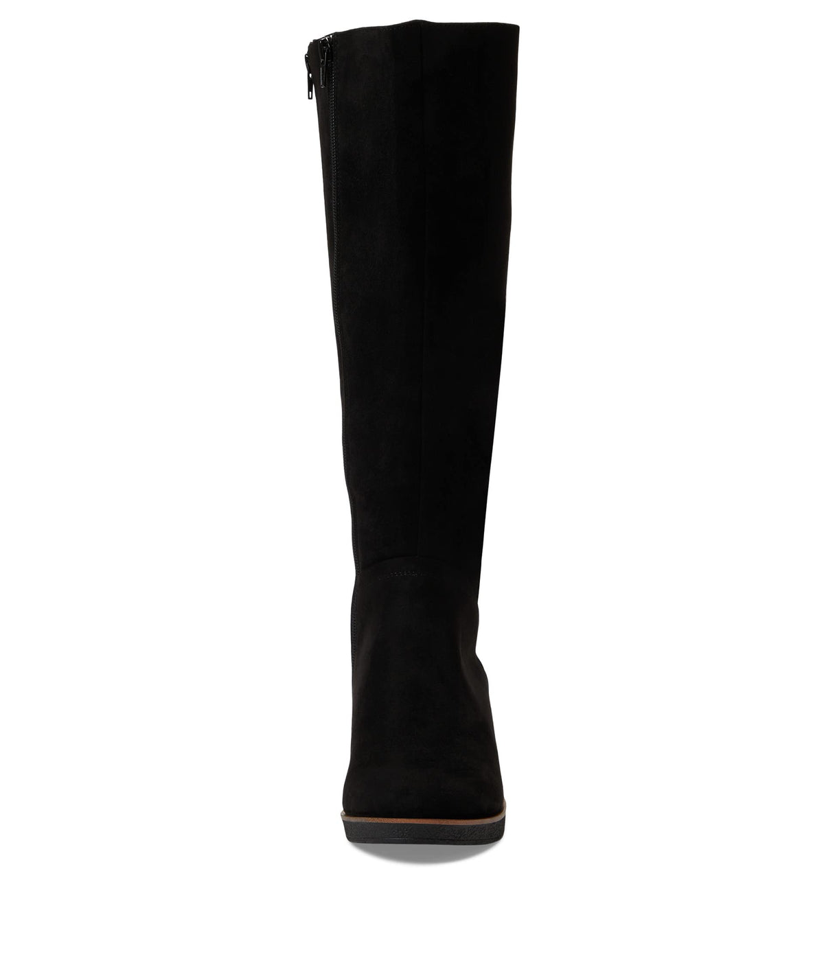 Aerosoles Women's Binocular-Discontinued, Black Faux Suede, 12 Wide