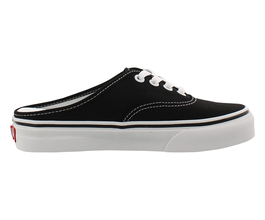 Vans Women's Authentic Mules, Black/True White, 6.5 Medium US