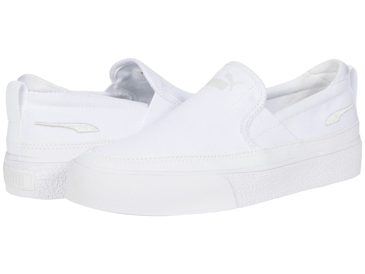 PUMA Bari Z Slip-On (Big Kid) Puma White/Gray Violet 7 Big Kid M