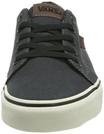 Vans Men's Low-Top Trainers Shoes, Black Black Blue, 7