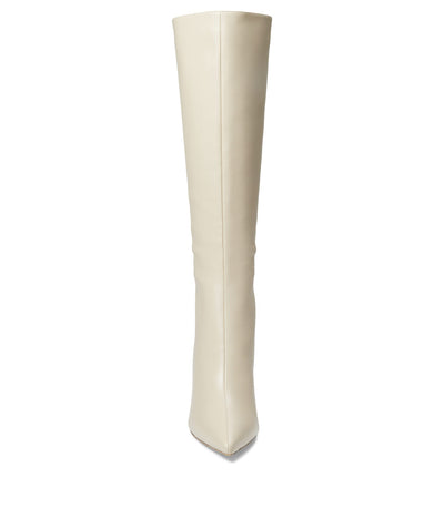 Tony Bianco Women's Kortez Vanilla Nappa Knee-High Pointy Stiletto Leather Boot, Size 5