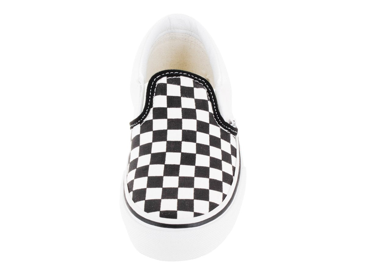 Vans Boys' Classic Slip-On (Tod/Yth) - (Checkerboard) Black/True White - 11 Toddler