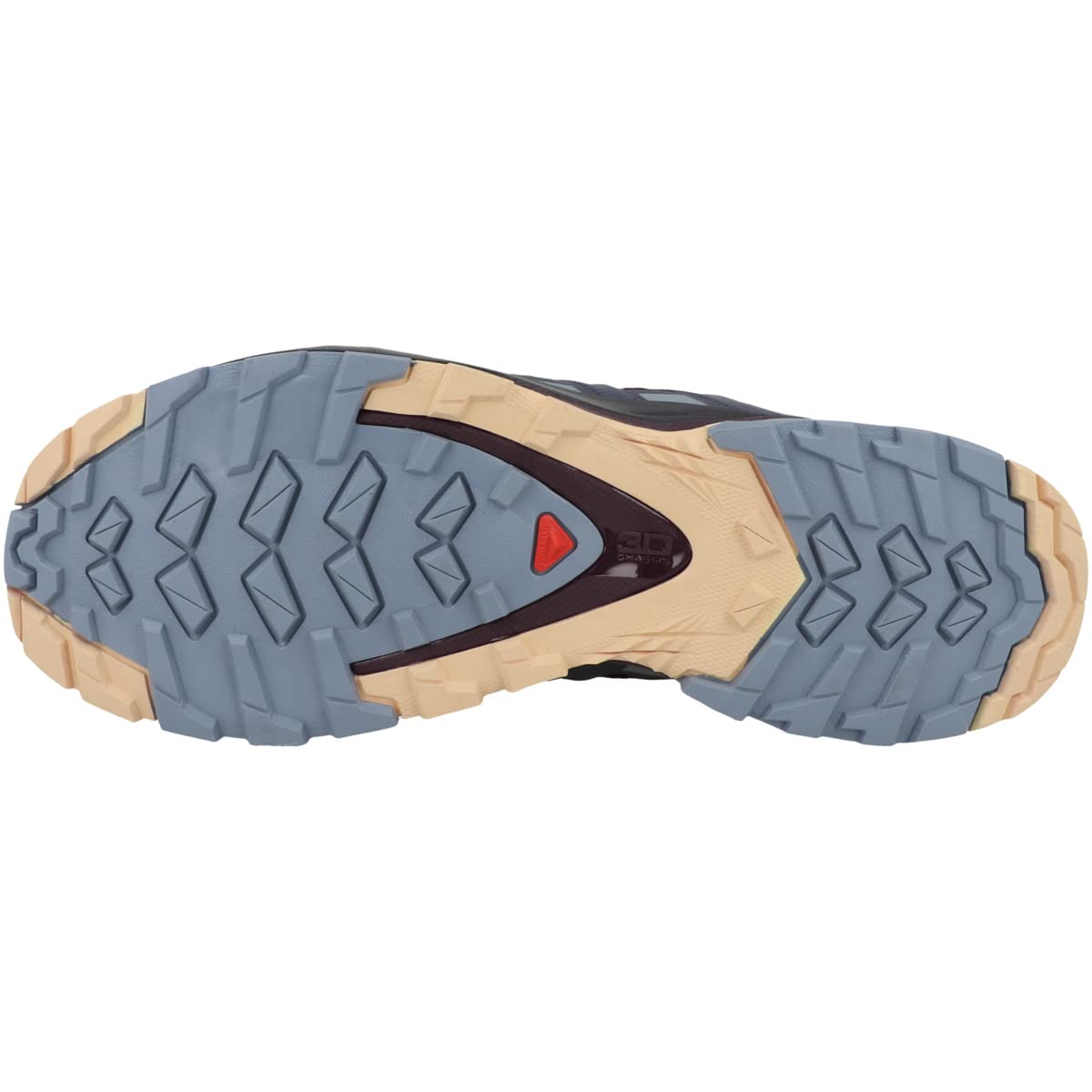 Salomon Women's XA PRO 3D V8 Trail Running Shoes for Women, Wine Tasting/Night Sky/Almond Cream, 8.5