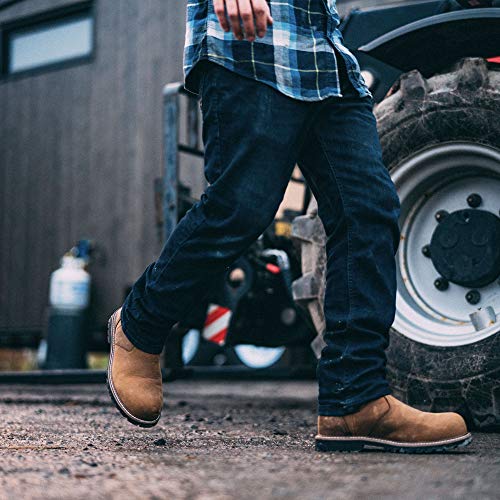 Kodiak Men's McKinney Composite Toe Water-Resistant Chelsea Industrial Boot, Black, 7.5 Wide