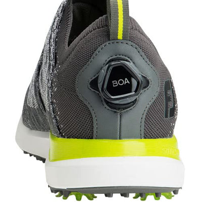 FootJoy Men's Hyperflex Boa Golf Shoes - Previous Season Style Grey/Green Medium 14