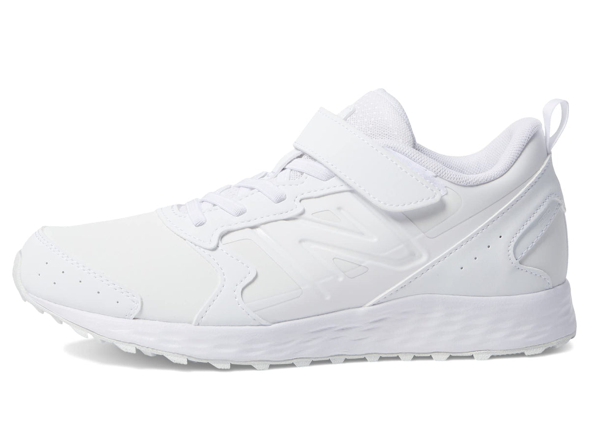 New Balance® Kids Fresh Foam 650v1 Bungee Lace with Top Strap Shoes for Kids – Comfortable Padding White/White 1 Little Kid XW
