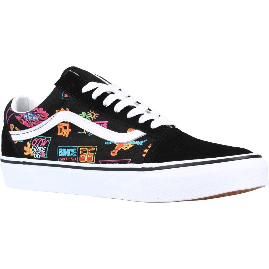 M Skate Old Skool (B0K) (VANS Market) Black/NEON Size Men : 5.5