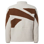 Reebok Standard Outdoor Back Vector Sherpa Jacket, Stucco, XS