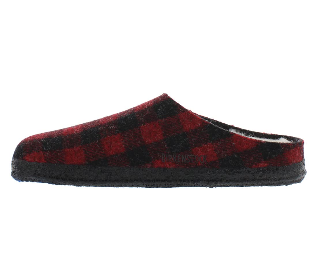 Birkenstock Women's Zermatt Shearling Flats 7-7.5 Women/5-5.5 Men Plaid Red