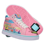 HEELYS Boy's Spongebob Racer (Little Kid/Big Kid/Adult) Powder Pink/Aqua 5 Big Kid (Men's 5) M
