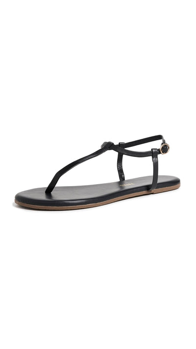 TKEES Women's Mariana Sandals, Black, 8 Medium US