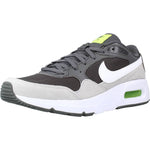 Nike Boy's Air Max SC Shoe, White, University Red, 4 Big Kid